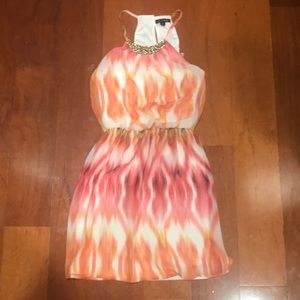[As U Wish] Pink, Orange, Yellow, White Dress
